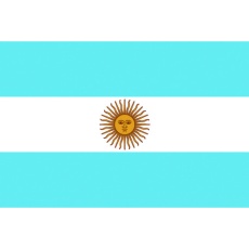 【406108】東京製旗 卓上旗(16×24cm)アルゼンチン