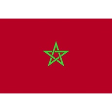 【406786】東京製旗 卓上旗(16×24cm)モロッコ