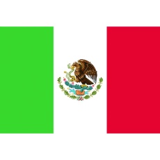 【416761】東京製旗 国旗No.1(70×105cm) メキシコ