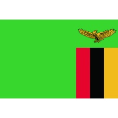 【416304】東京製旗 国旗No.1(70×105cm) ザンビア