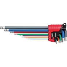【369E9F】wiha エルゴスター 蛍光色BP六角レンチセット 9本組