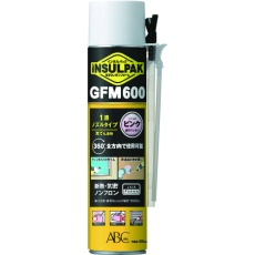 【GFM600P】ABC 簡易型発泡ウレタンフォーム 1液ノズルタイプ インサルパック GFM600 600ml フォーム色:ピンク