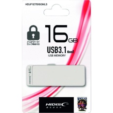 【HDUF127S16GML3】ハイディスク パスワードロック機能付きUSB16GB