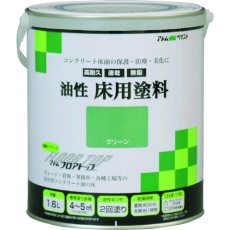 【00001-02316】アトムペイント 油性コンクリート床用 フロアトップ 1.6L #11グリーン
