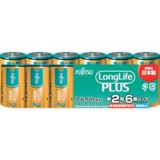 【LR14LP(6S)】富士通 アルカリ乾電池単2 Long Life Plus 6個パック
