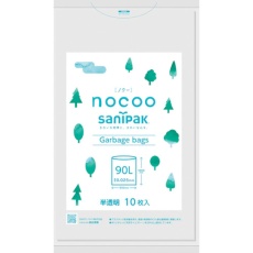 【CN91】サニパック NOCOO(ノクー)90L雑色半透明 10枚