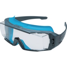 【9142101】UVEX 一眼型保護メガネ スーパーOTG ガードCB テンプルタイプ