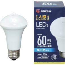 【LDR9N-H-SE25】IRIS 522542 LED電球人感センサー付 E26 60形相当 昼白色(810lm)