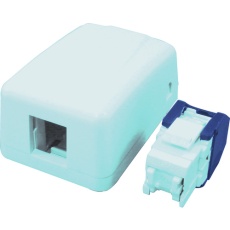 【VOL-SMB-1TK5】コーニング Cat5e RJ45モジュラージャック露出型アウトレットセット 1ポート