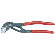 【8701-180】KNIPEX ウォーターポンププライヤー コブラ ソフトプラスチックハンドル 180mm