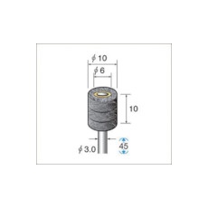 【48785】ナカニシ スポンジサンダー 研磨砥粒入 (3本入) 粒度#240 外径10mm