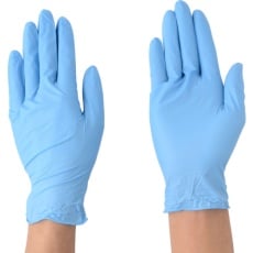 【NO981M-B】エステー モデルローブニトリル使いきり手袋(粉つき)Mブルー NO981