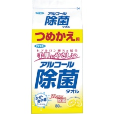 【433746】フマキラー アルコール除菌タオルつめかえ用80枚入