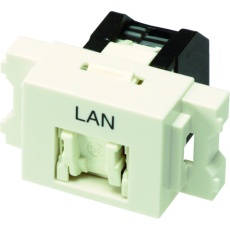 【VOL-5OCBZL-WHL】コーニング Cat5e RJ45モジュラージャック+JISプレート用アダプタセット