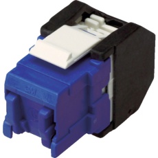 【VOL-OCK6-U-BL】コーニング Cat6 RJ45モジュラージャック ツールレスタイプ 青