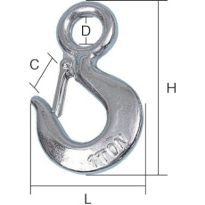 【ELS05】HHH ステンレスアイフックラッチ付 0.5t