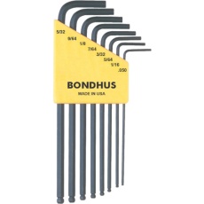 【BLX8】ボンダス ボールポイント・L-レンチ ロング インチ セット8本組(0.050-5/32)