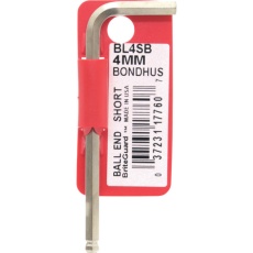 【BL4SB】ボンダス ボールポイント・L-レンチ ショート メッキ 4mm