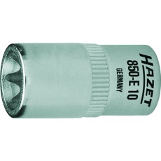 【850-E10】HAZET E型トルクスソケット 差込角6.35mm 呼びNo.E10