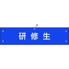 【139150】緑十字 ビニール製腕章 研修生 腕章-50A 90×360mm 軟質エンビ