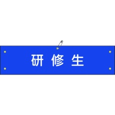 【139150】緑十字 ビニール製腕章 研修生 腕章-50A 90×360mm 軟質エンビ