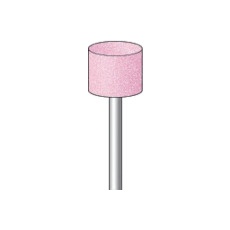 【42420】ナカニシ 軸付砥石 (10本入) 粒度#80 ピンク 円筒 外径13.0mm