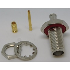 【SMA-RSFB-1.32】SMA型 同軸コネクタ 防水パネルジャック丸形