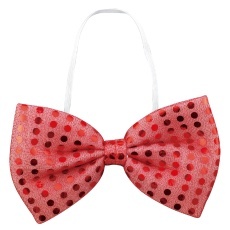 【2296】キラキラ蝶ネクタイ 赤