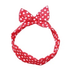 【3479】かんたんリボンカチューシャ レッド