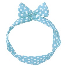 【3575】かんたんリボンカチューシャ 水色