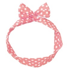 【3576】かんたんリボンカチューシャ ピンク