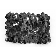 【4712】メタリックリストバンド ブラック