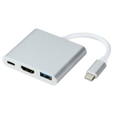 【91774】HDMI変換アダプタ(USBC to USBC/HDMI/USBA)