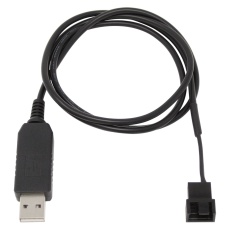 【CA-USB12VA】ファン用USB電源変換ケーブル 12V昇圧タイプ
