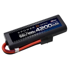 【XPR4200-RT-B】Li-Po 7.4V 4200mAh 50C/100C(タミヤコネクター)
