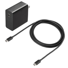 【ACA-PD91BK】USB PD対応AC充電器（PD65W・Type-Cケーブル付き）