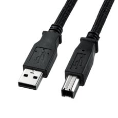 【KU20-NM50K2】ナイロンメッシュUSB2.0ケーブル（5m）