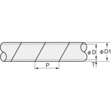 【TS-10-W】スパイラルチューブ 耐候性