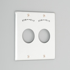 【1141-1A】新金プレート 引掛小穴2個用