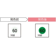 【1K60-JP】サーモカラーセンサー(発熱監視用温度感知シール、60℃)