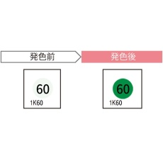 【1K60-JP】サーモカラーセンサー(発熱監視用温度感知シール 60℃)
