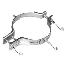 【DCBD-17】槍出金具用取付バンド 225