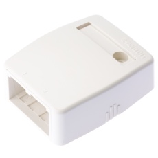 【JOQ20000】Mini-Com表面マウントボックス(2ポート オフホワイト)