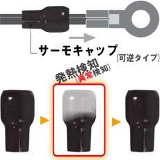 【MTC-22ｸﾛ】サーモキャップ(発熱監視用絶縁端子キャップ 黒)