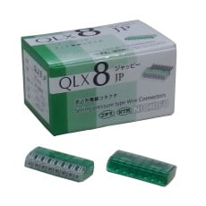 【QLX8-JP-GCL】クイックロック(差込形電線コネクタ8極、50個入)