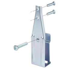 【T38B】ボックス支持金具 軽溝形鋼用