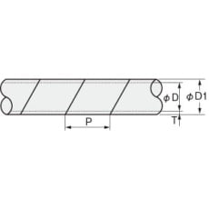 【TS-16N12-W】スパイラルチューブ 耐候性