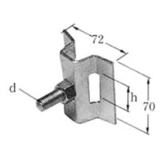 【TYS-30】バンド支持金物(機器類取付)