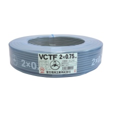 【VCT-F-0.75X3C(KWM/Y)】ビニルシースキャブタイヤ丸形コード