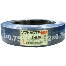【ｿﾌﾄVCTFﾌﾟﾗｽ-0.5-SQX2C】ビニルシースキャブタイヤ丸形コード